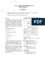 MECÂNICA 1 - Medição de Comprimentos 1 e 2 M 1 - 2-1