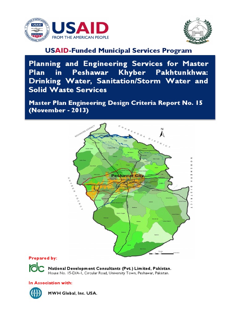 Peshawar Municipal Services Master Plan | PDF | Sanitary Sewer | Sanitation