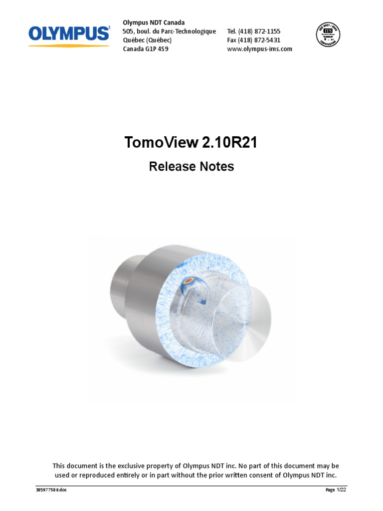 TomoView2 10R21-Release Notes | PDF | Windows Vista | Microsoft Windows