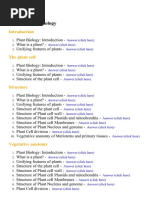 Plant Biology - Lecture Notes, Study Material and Important Questions, Answers