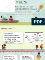 Hypertext, Hypermedia and Multimedia For Improving The Language Skills