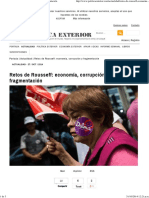 Retos de Rousseff_ Economía, Corrupción y Fragmentación