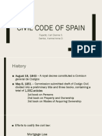 Civil Code of Spain: Fajardo, Carl Dianne S. Sambo, Karmel Anne D