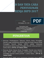 Paparan Penyusunan Renja SKPD 2017