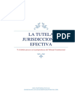 Tutela Jurisdiccional Efectiva en La Jurisprudencia Del Tribunal Consitucional