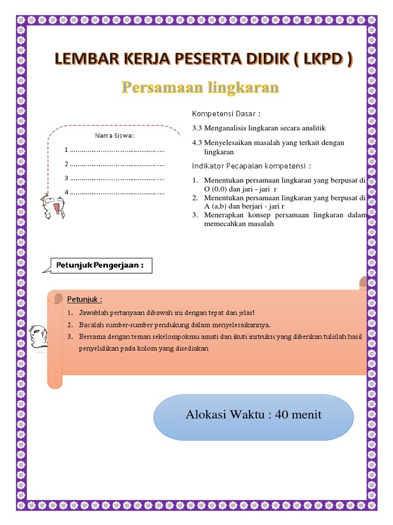 LKPD siswa