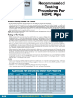 HDPE Testing in Pipes