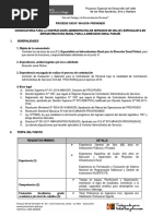 Proceso Cas 054 2018 Especialista en Infraestructura Rural Direccion Zonal Pichari