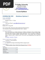 TVU CS309A-BA355 Course Syllabus