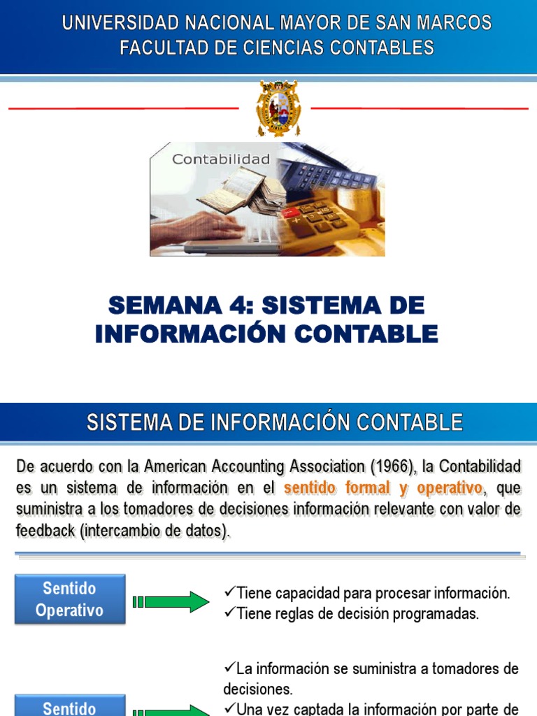 4 - Semana - Sistema de Informacion Contable | PDF | Contabilidad ...