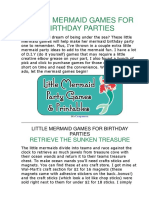 Little Mermaid Games for Birthday Parties