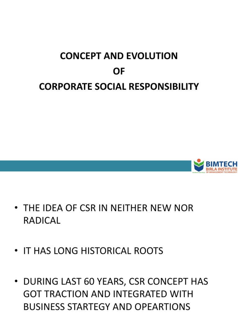 Evolution of Corporate Social Responsibility | PDF | Vedas | Corporate ...