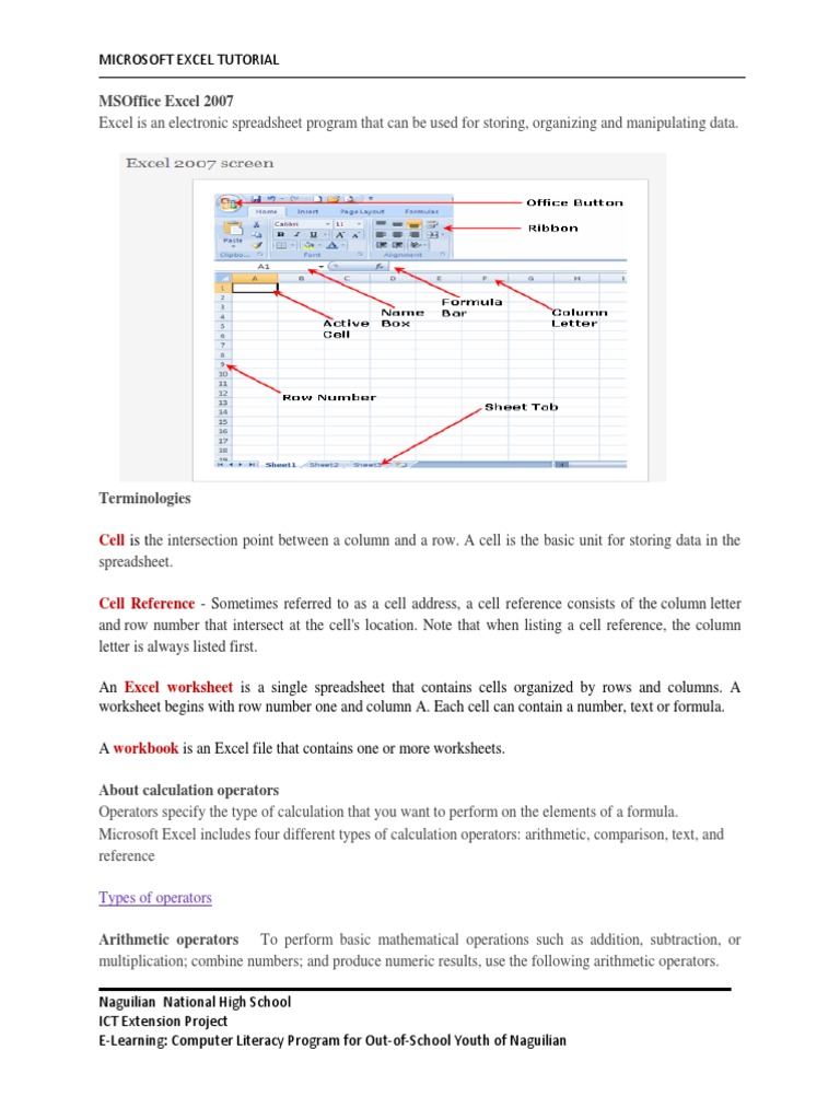Msoffice Excel 2007 | Download Free PDF | Spreadsheet | Microsoft Excel