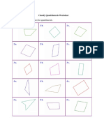 Classify Quadrilaterals Worksheet - Name Shapes