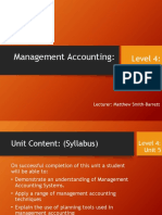 Different Types of Management Accounting Systems