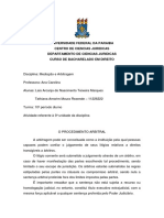 Universidade Federal Da Paraiba Centro de Ciencias Juridicas Departamento de Ciencias Juridicas Curso de Bacharelado em Direito