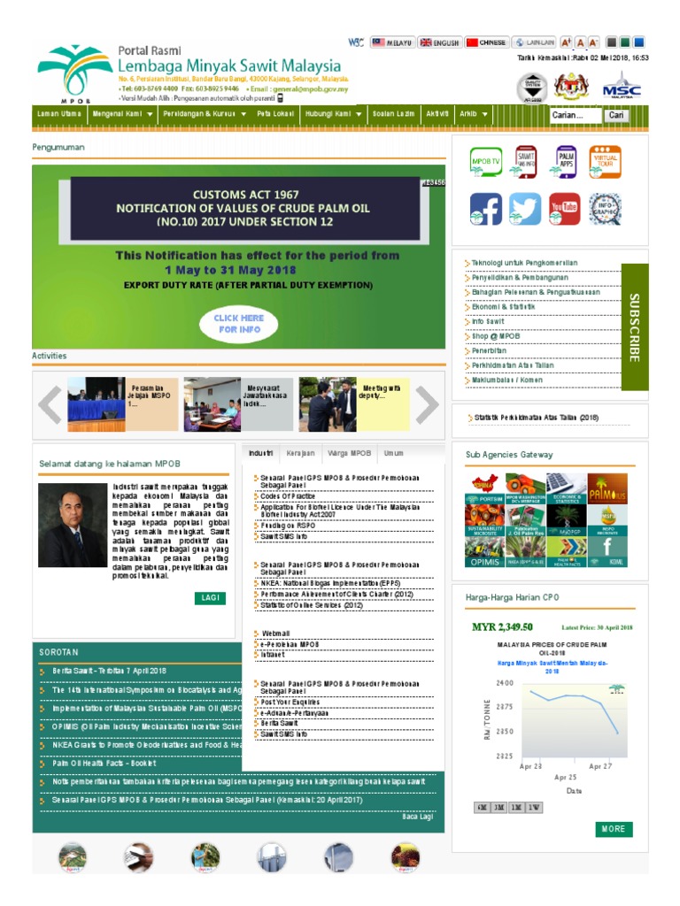 MPOB | PDF