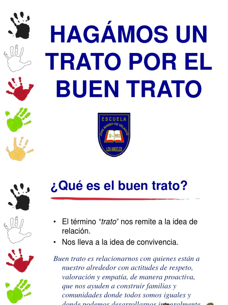 Hagámos Un Trato Por El Buen Trato | PDF | Discriminación | Familia