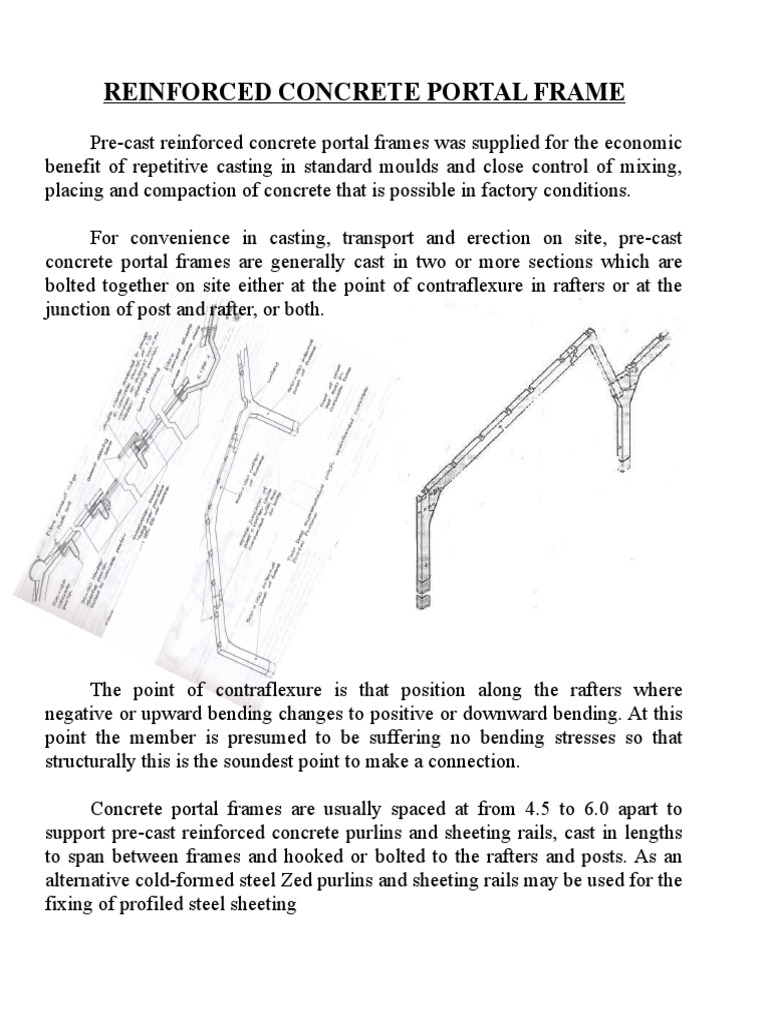 Precast Concrete Portal Frames Guide | PDF | Framing (Construction ...