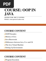 Unit 1 - OOP in Java Intro