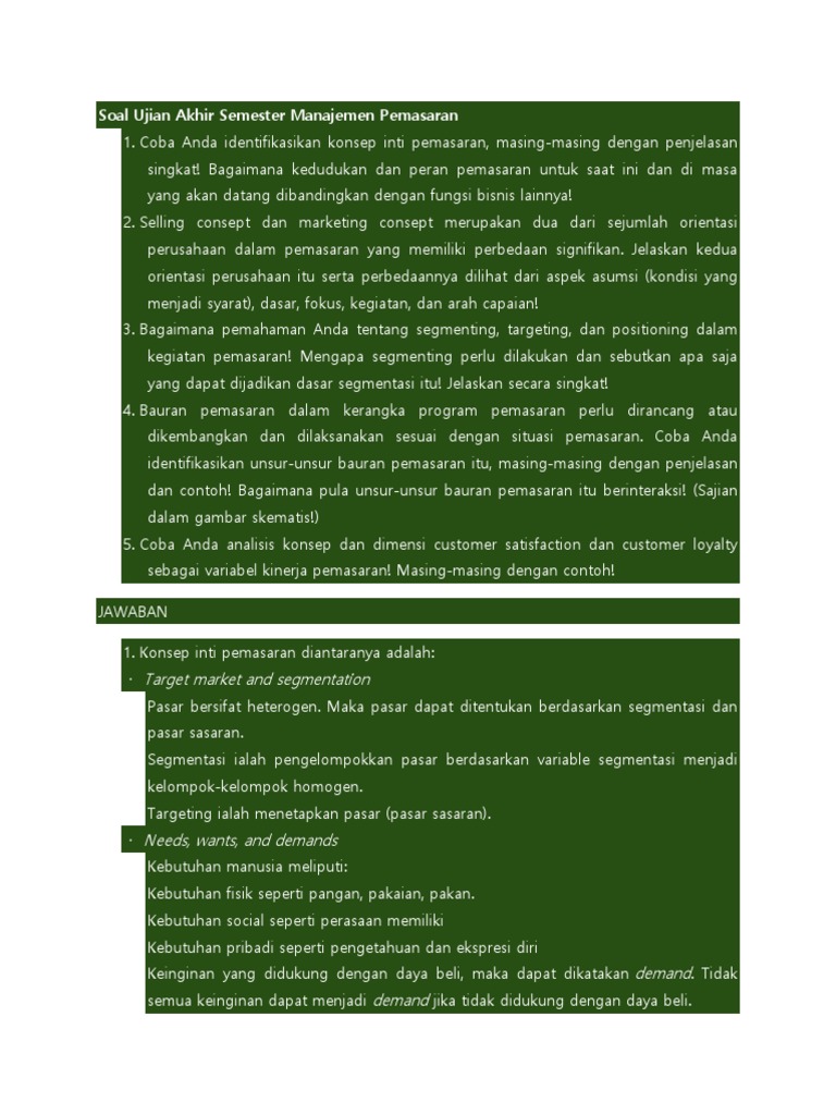 Koleksi 13 Contoh Soal Tes Masuk Universitas Mercu Buana