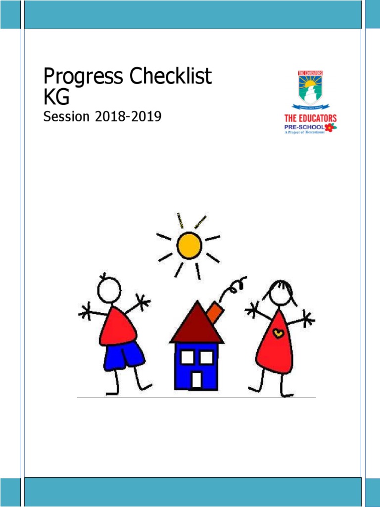Progress Checklist KG T 1 2018-19 | PDF | Educational Assessment ...