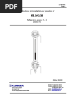 Klinger Reflex Level Gauge Specifications | PDF | Valve | Plumbing