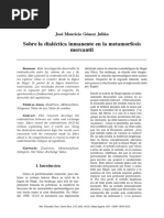 Sobre La Dialectica de La Metamorfosis