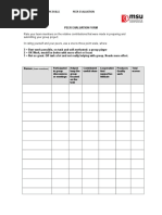 Peer Evaluation Form