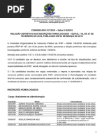 Comunicado 017 2018 - Relacao Definitiva Das Inscricoes Homologadas