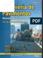 Ingeniería de Pavimentos Materiales, Diseño Y Conservación - José Rafael Menéndez Acurio (1ra Edición)