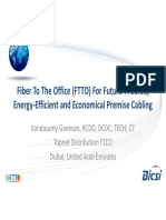 Fiber To The Office (FTTO) For Future-Proofed, Energy-Efficient and Economical Premise Cabling