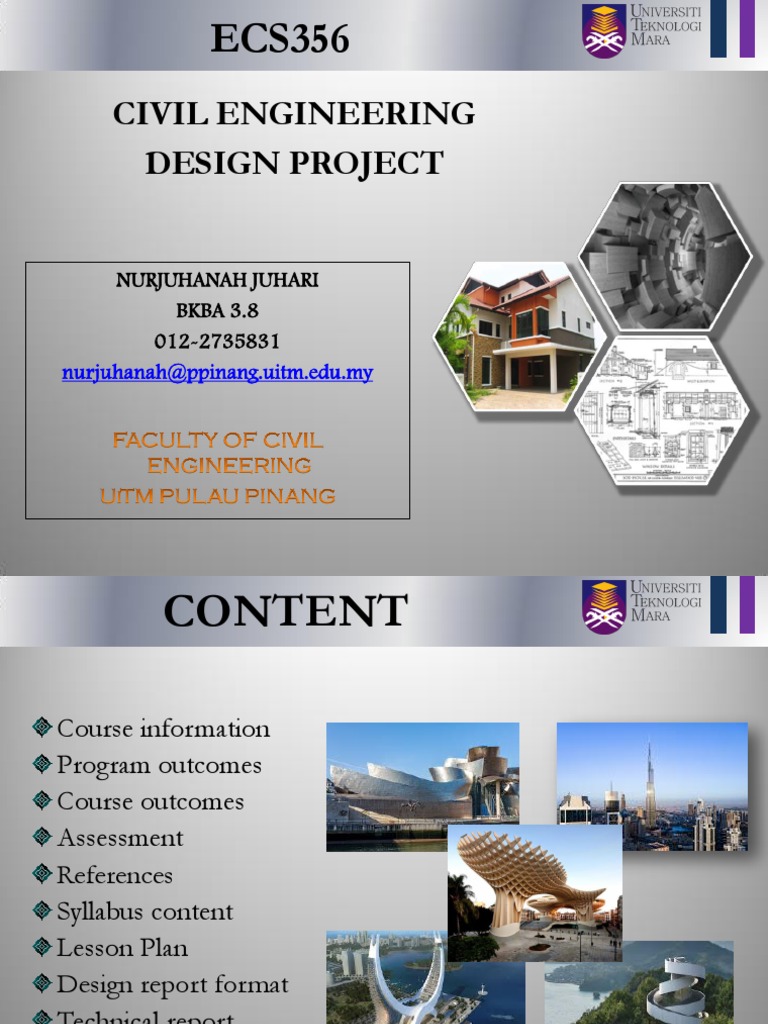 Civil Engineering Design Project Overview | PDF | Engineering ...