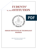 Old Students' Constitution IIT Madras
