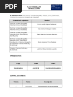 Plan Curricular Introducción Sociales