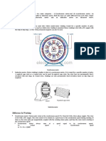 Constructional Difference: Synchronous Motor