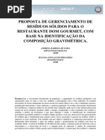 PROPOSTA DE GERENCIAMENTO DE RESÍDUOS SÓLIDOS PARA O RESTAURANTE