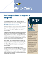 Lashing and Securing Deck Cargoes