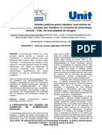 O Controle Das Contratações Públicas Pelos Cidadãos: Uma Análise Da Representatividade e Atuação Dos Cidadãos No Conselho de Alimentação escolar-CAE