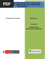 1ro Secundaria- Sesiones Tutoria