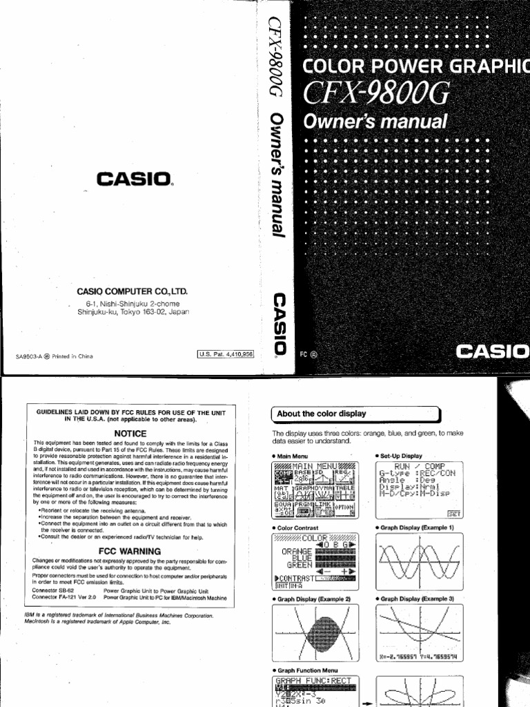 english-operation-manual-for-scientific-calculator-casio-cfx-9800g