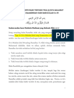 Mewaspadai Hadits Palsu Tentang Tiga (3) Do'a Malaikat Jibril Yang Diaamiinkan Oleh Rasulullah S A W.