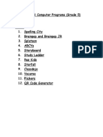 list of computer programs