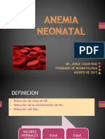 Anemia Neonatal