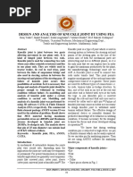 Design and Analysis of Knuckle Joint by Using Fea: ISSN (PRINT) : 2393-8374, (ONLINE) : 2394-0697, VOLUME-4, ISSUE-6, 2017