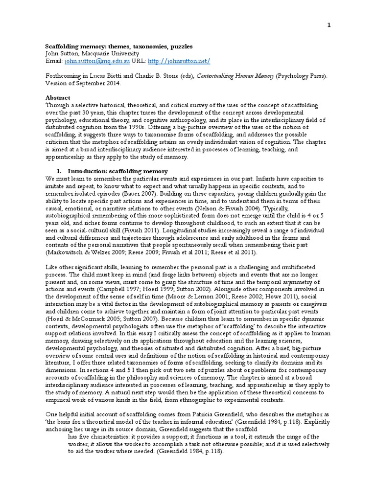 Peter Petrakis PDF Cognitive Science Developmental Psychology