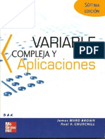 Variable Compleja y Aplicaciones - Ruel Churchill, James Ward - 7ta Ed