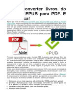 Como Converter Livros Do Formato EPUB Para PDF