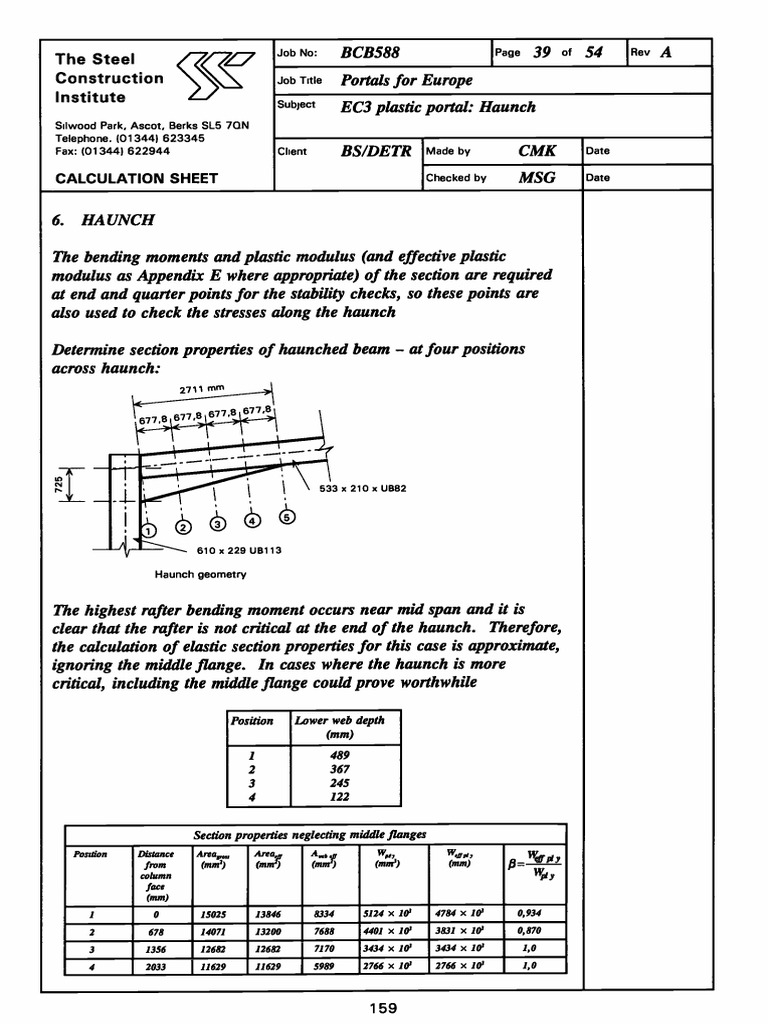Extracted Pages From Design of Steel Portal Frames For Europe | PDF ...