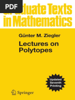 Lectures On Polytopes